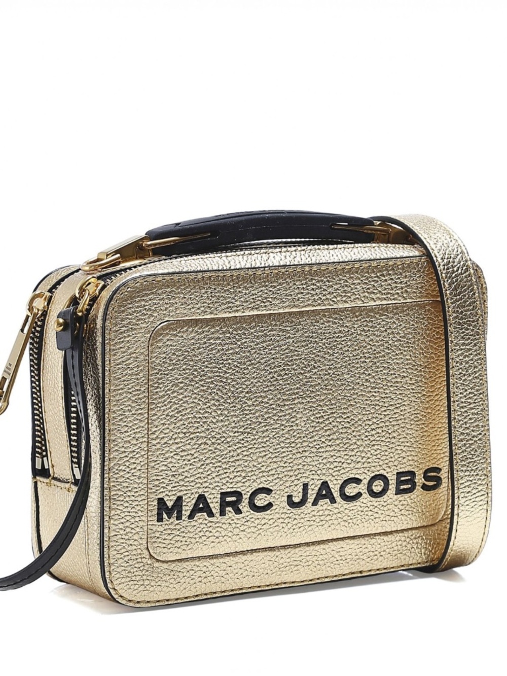 MARC JACOBS The Metallic Textured Mini Box Bag
